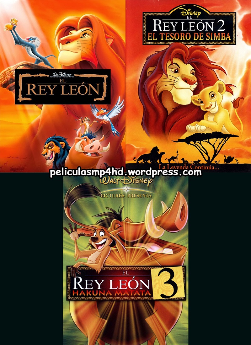 Descargar Saga EL REY LEÓN (The Lion King) MP4 HD720p Latino